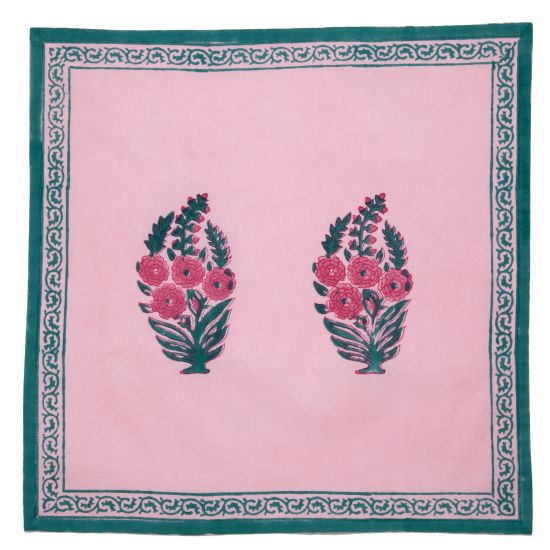Roza Napkin - Pink/Teal (Set of 2)